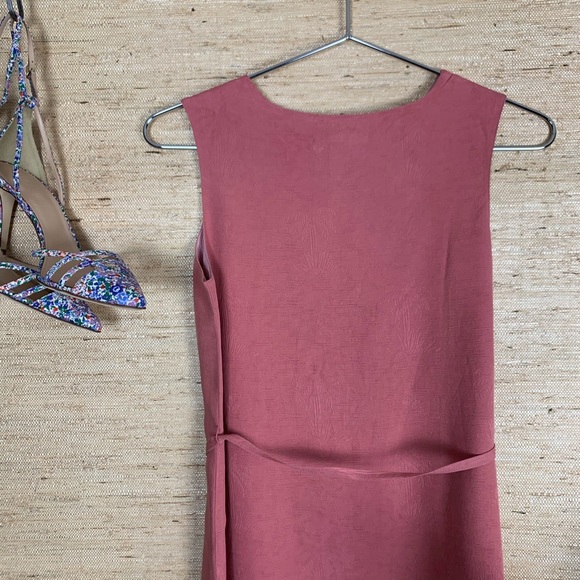 Tommy Bahama Silk Coral Palm Tree Sheath Dress - Picture 3 of 4